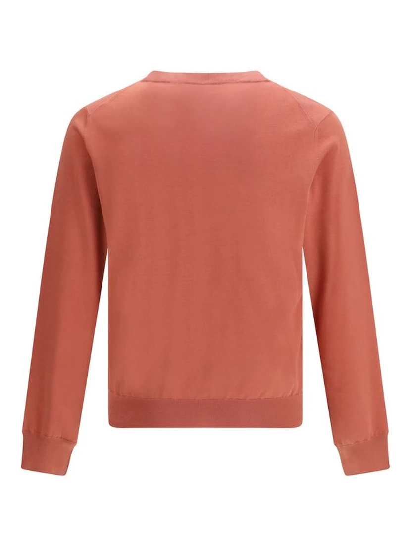 Orange Cotton Sweatshirt