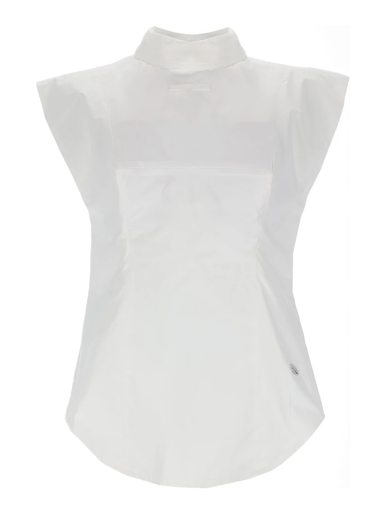 SLEEVELESS INVERTED SHIRT
