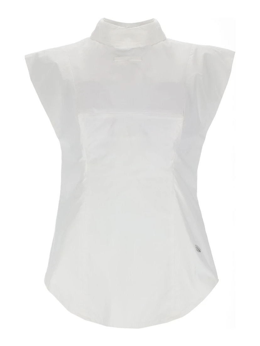 SLEEVELESS INVERTED SHIRT