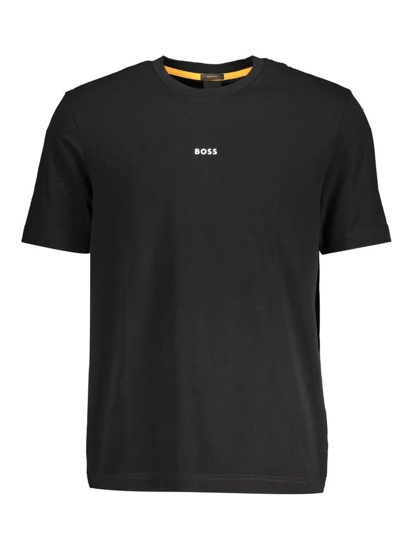 Black Cotton Men's T-Shirt