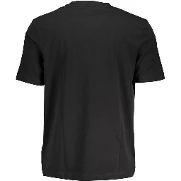 Black Cotton Men's T-Shirt