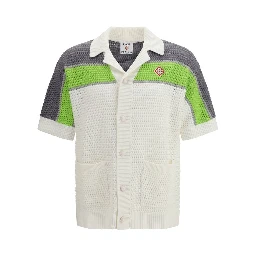 White Cotton Pattern Shirt