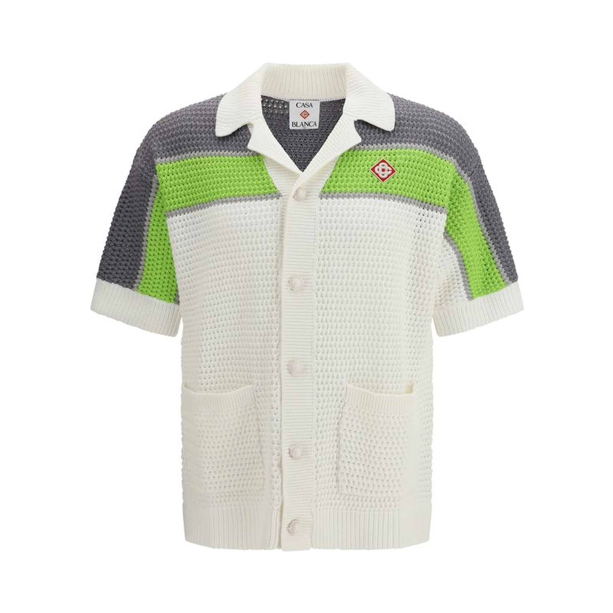 White Cotton Pattern Shirt