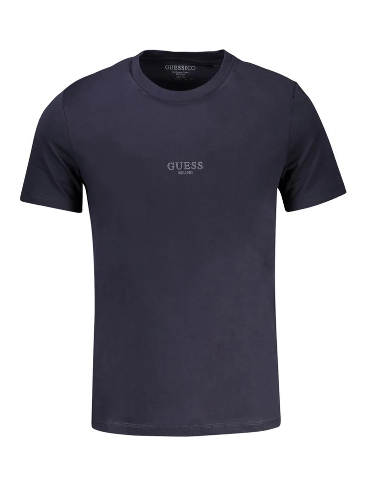Blu Cotton Men T-Shirt