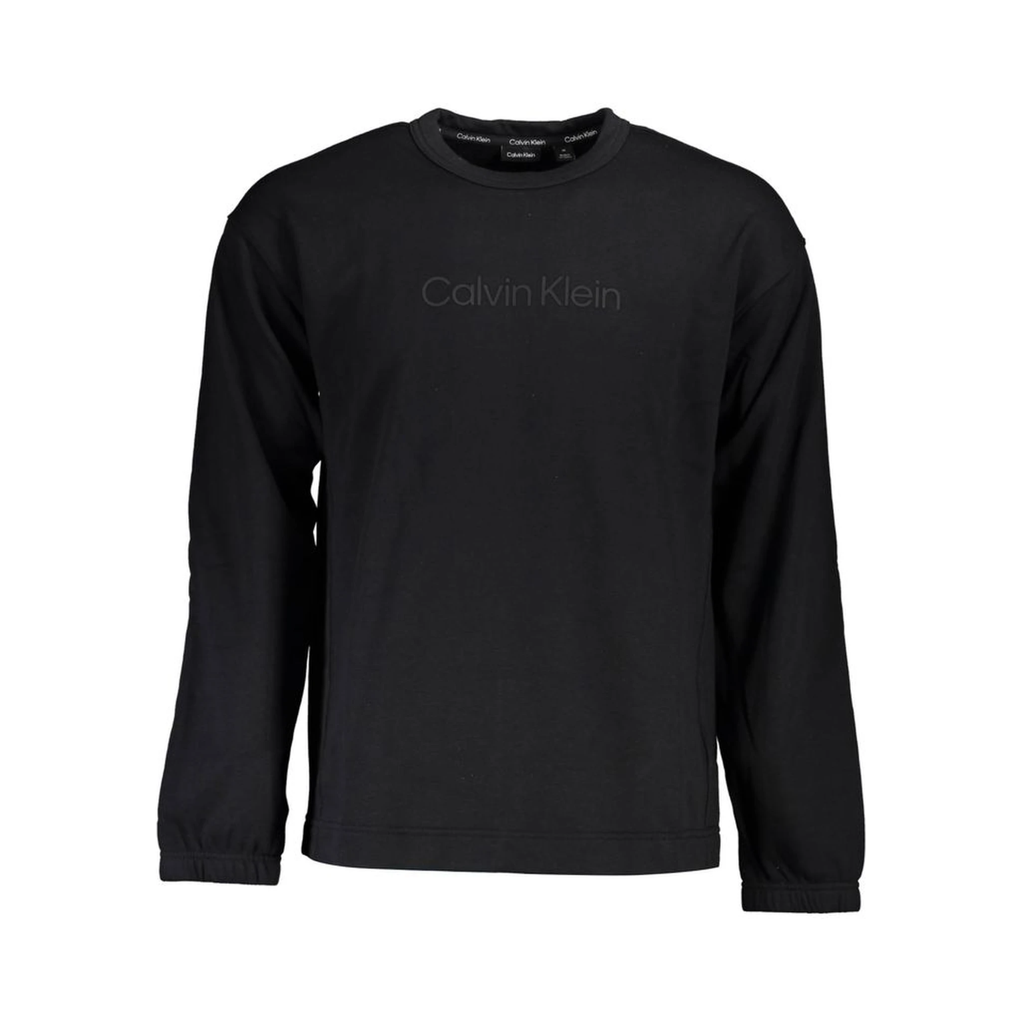 Black Cotton Men Sweatshirt