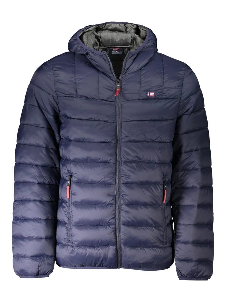 Blu Poliammide Men's Jacket