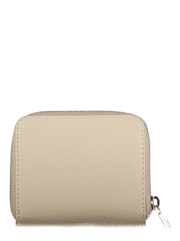 Beige Polyurethane Women Wallet alternative