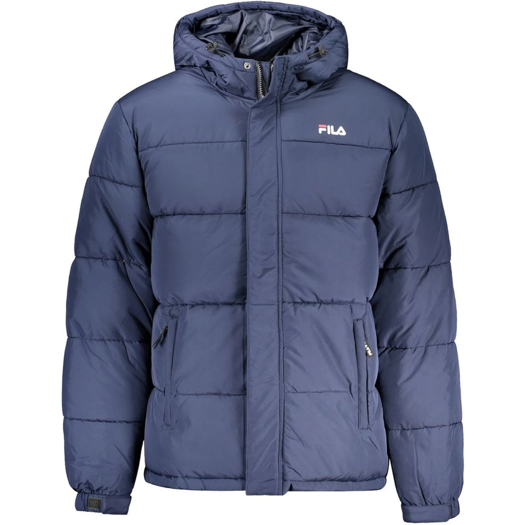 Blue Polyester Men Jacket