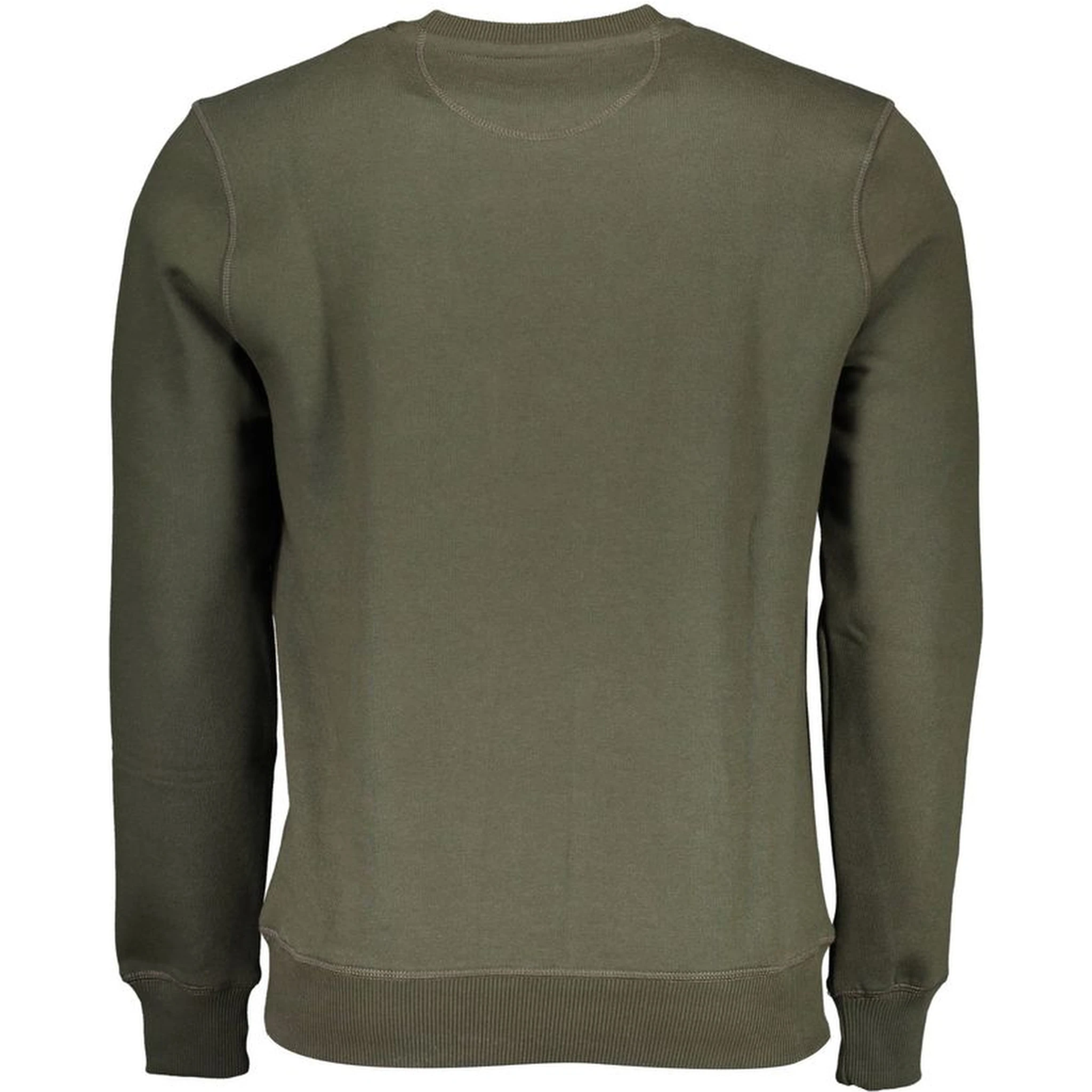 Green Cotton Men Sweater