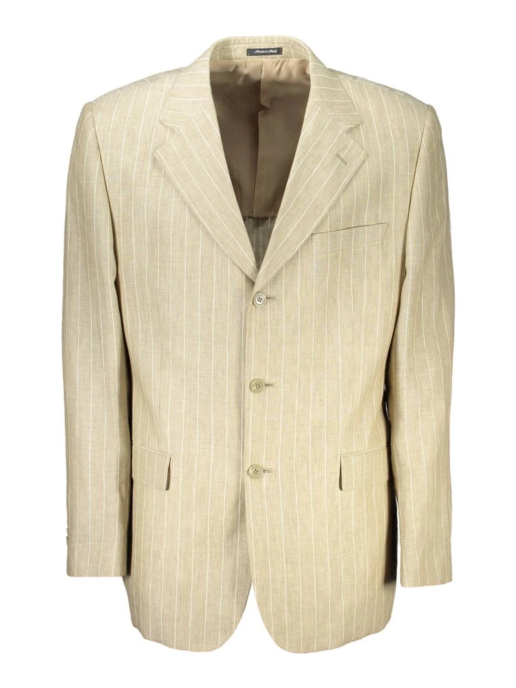 Beige Polyester Mens Suit Jacket alternative