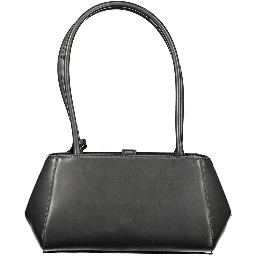 Nero Poliuretano Donna Shoulder Bag
