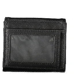 Black Polyurethane Women Wallet