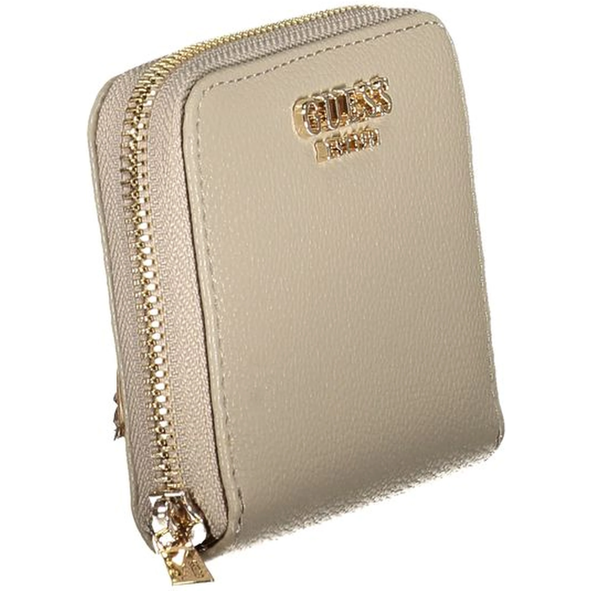 Beige Polyurethane Women Wallet