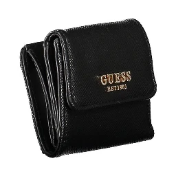 Black Polyurethane Women Wallet