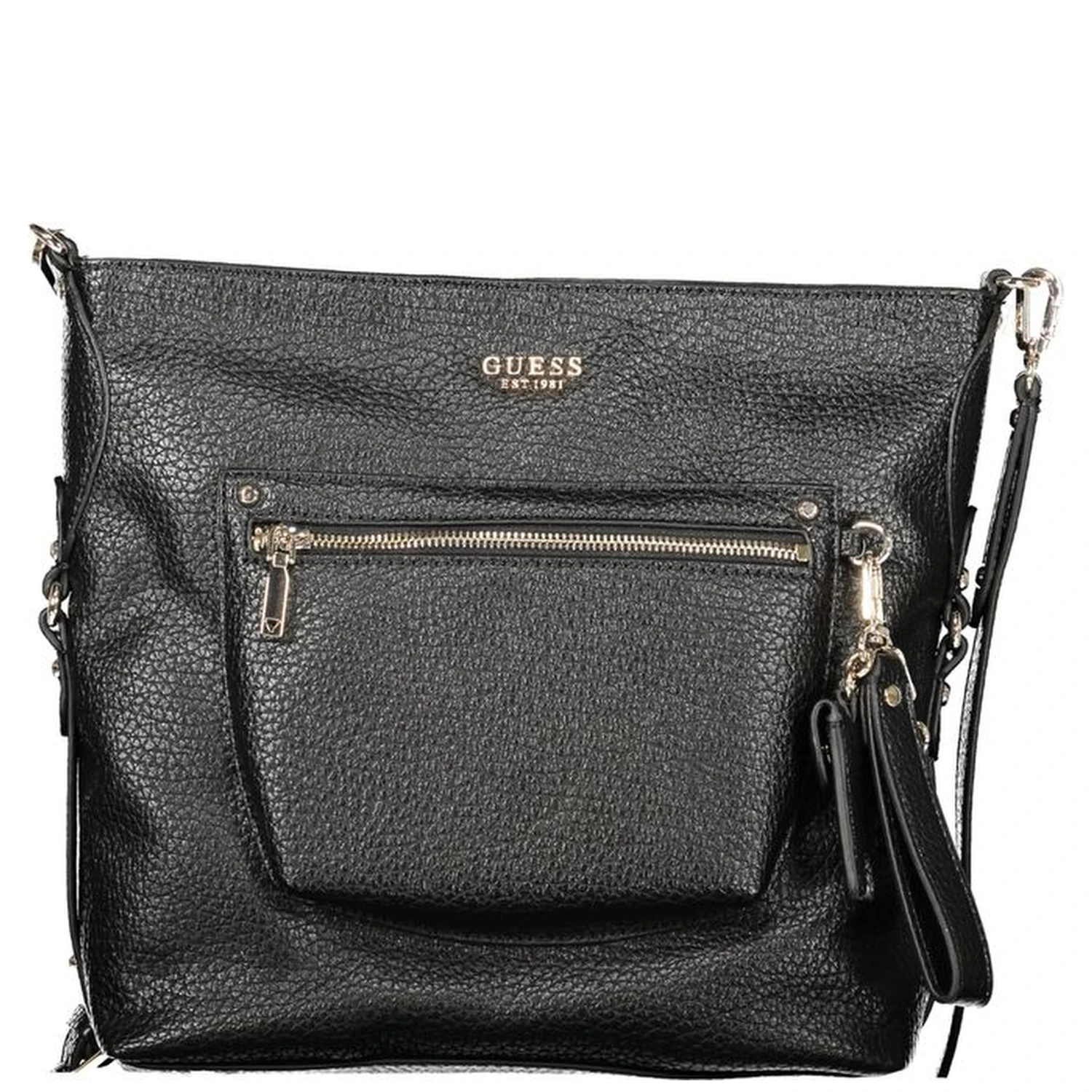 Black Polyurethane Women's Handbag