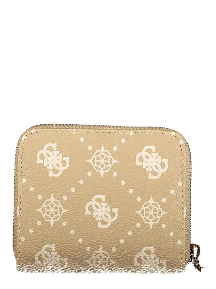 Beige Polyurethane Women Wallet alternative