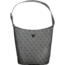 حقيبة يد نسائية سوداء من البولي يوريثان