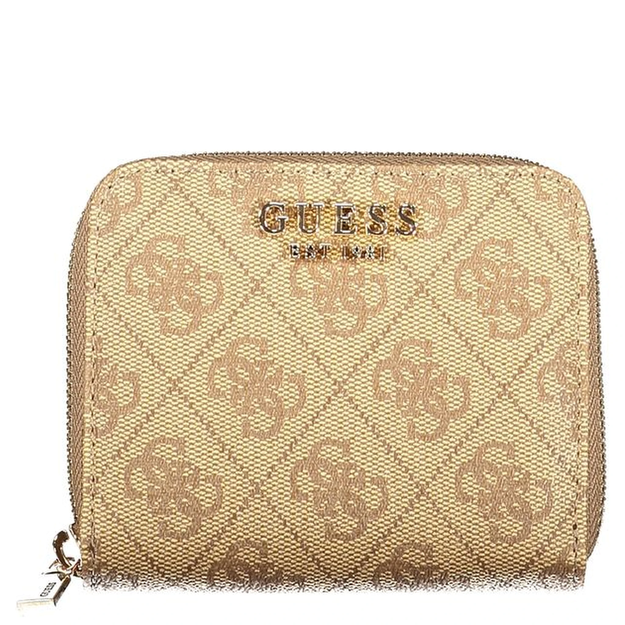 Beige Polyurethane Women Wallet