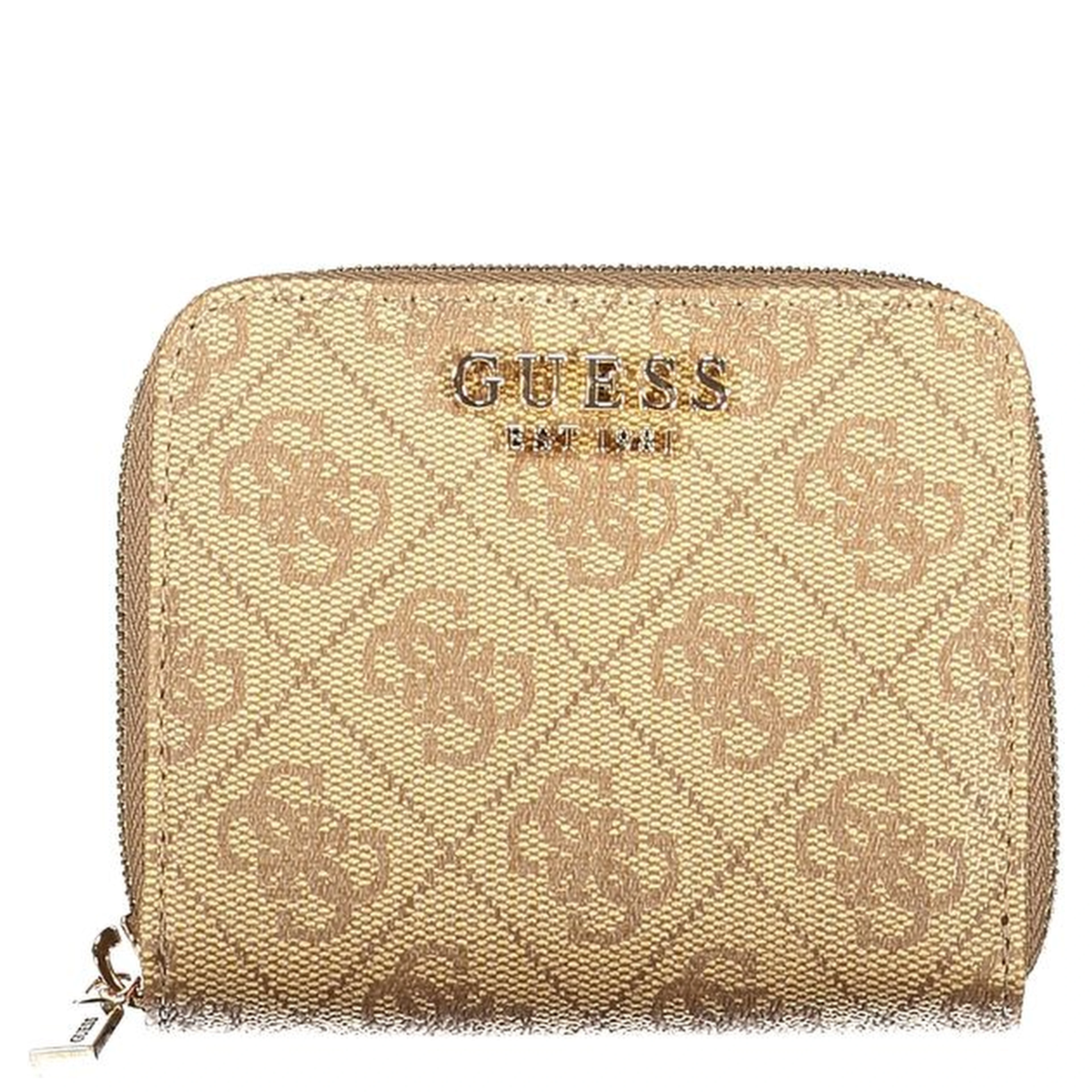 Beige Polyurethane Women Wallet
