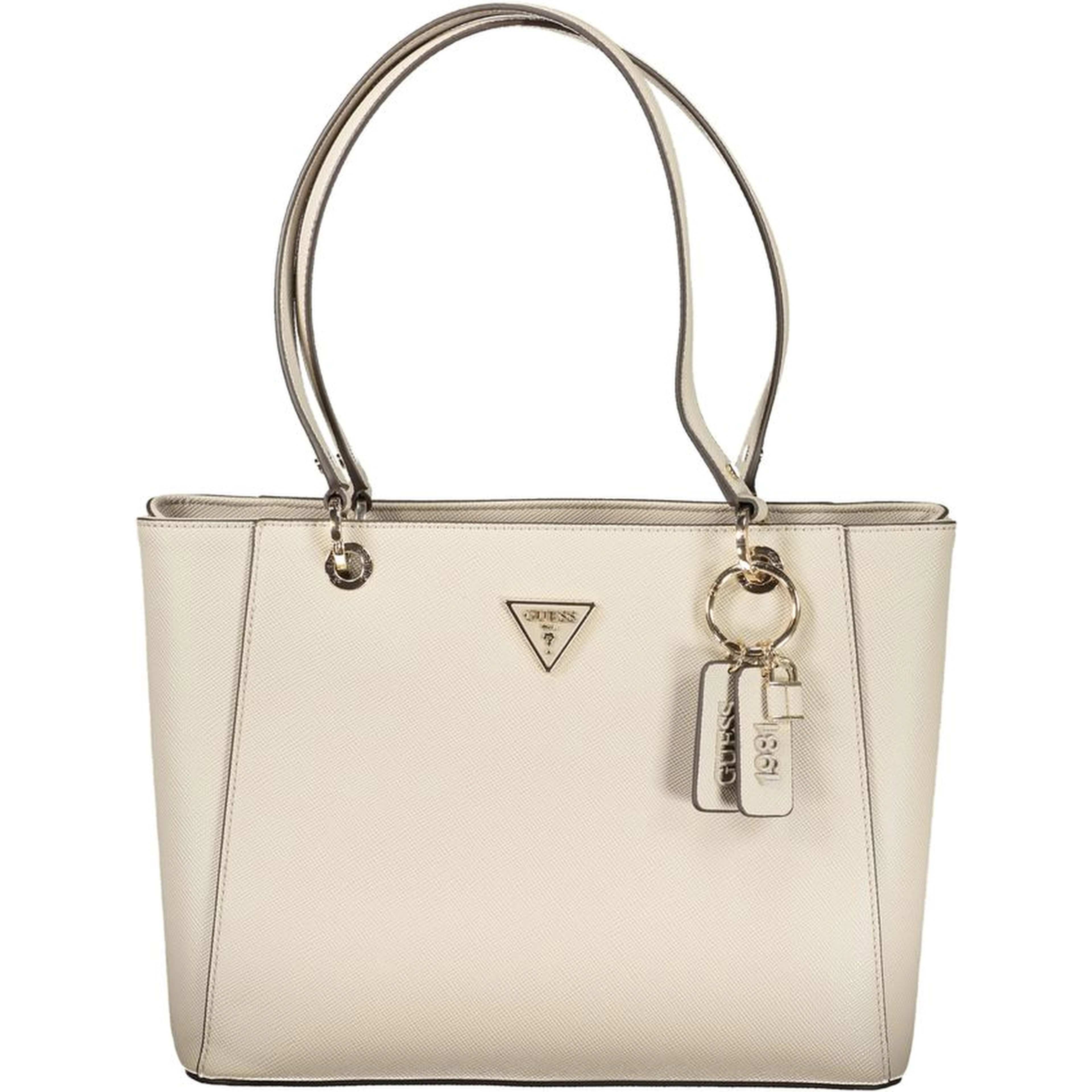 Beige Poliuretano Women Handbag