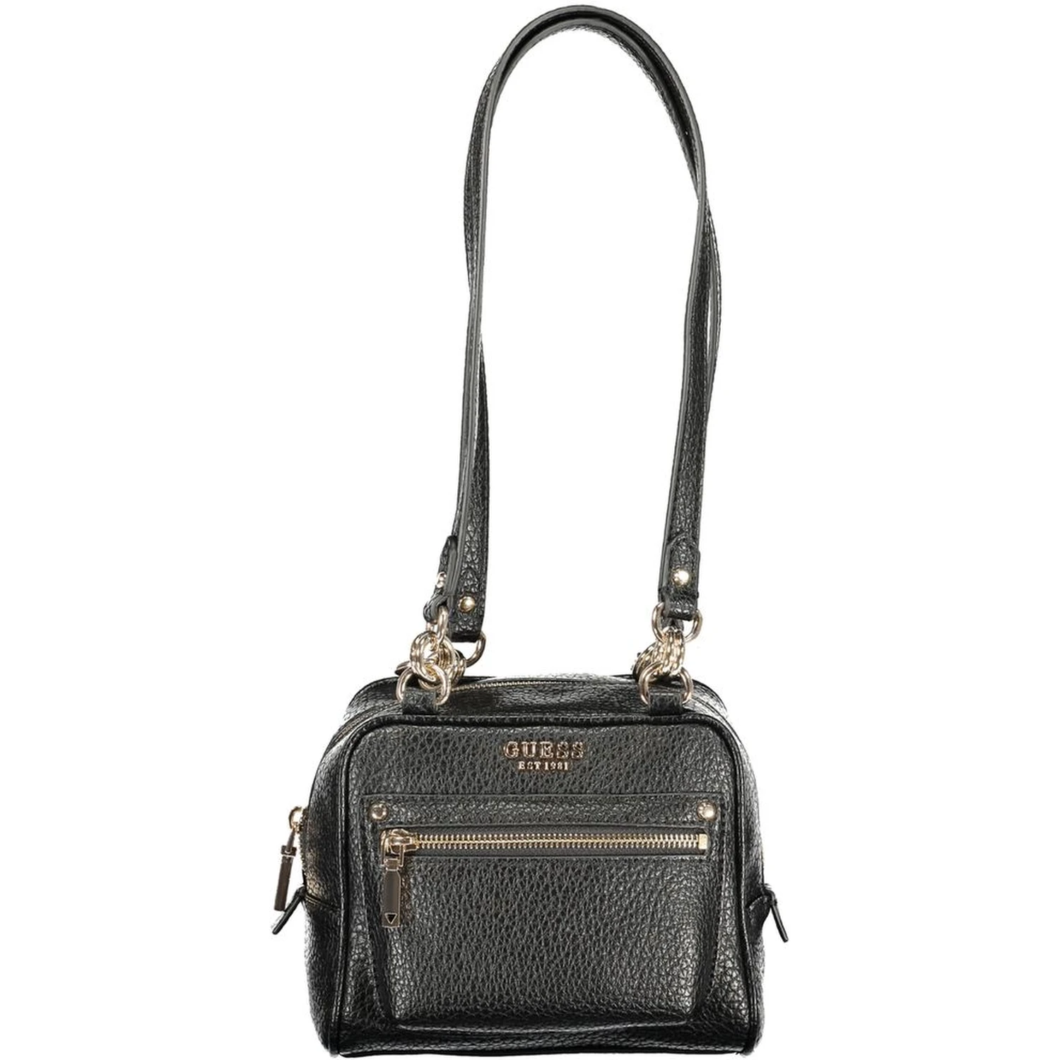 Nero Polyurethane Women Handbag