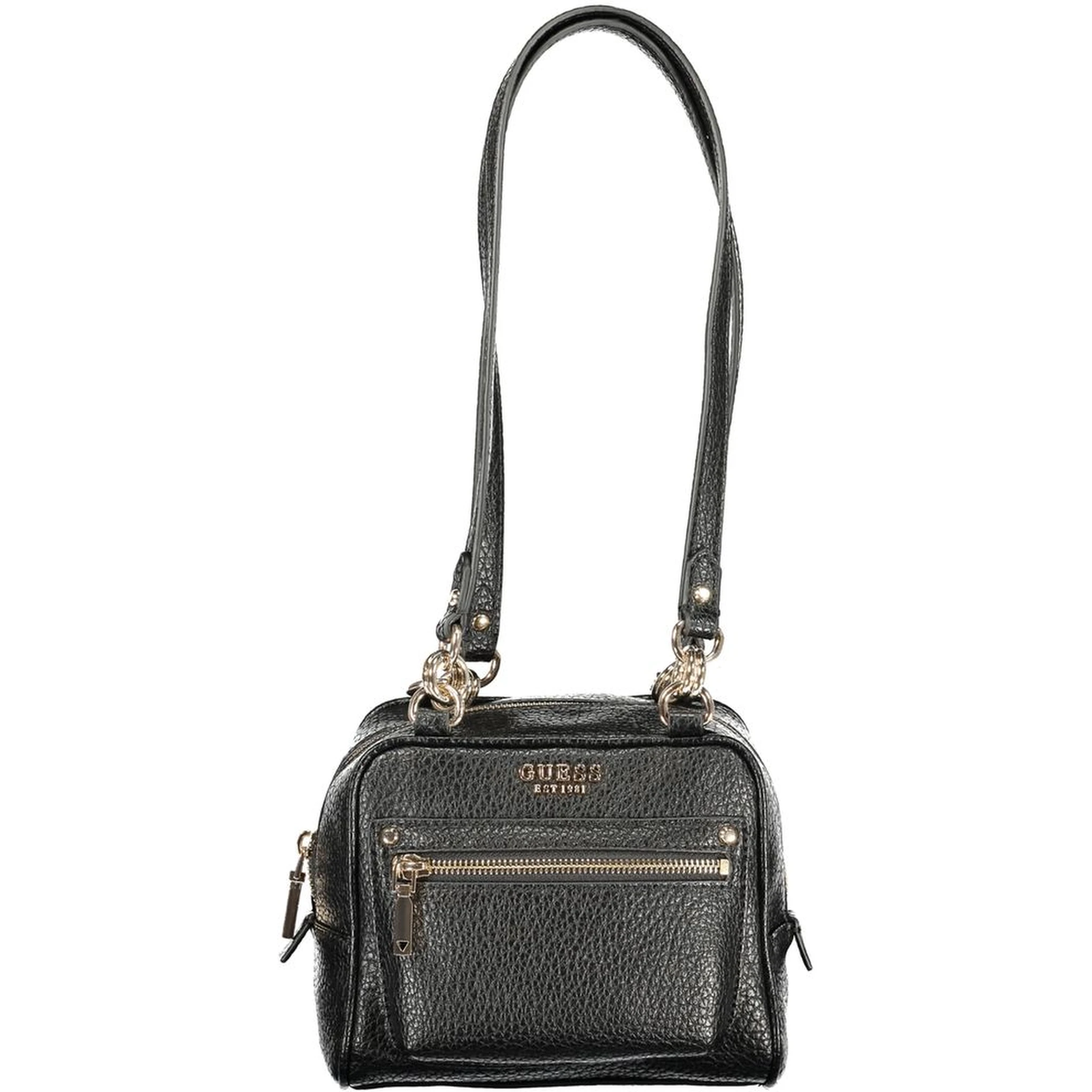 Nero Polyurethane Women Handbag