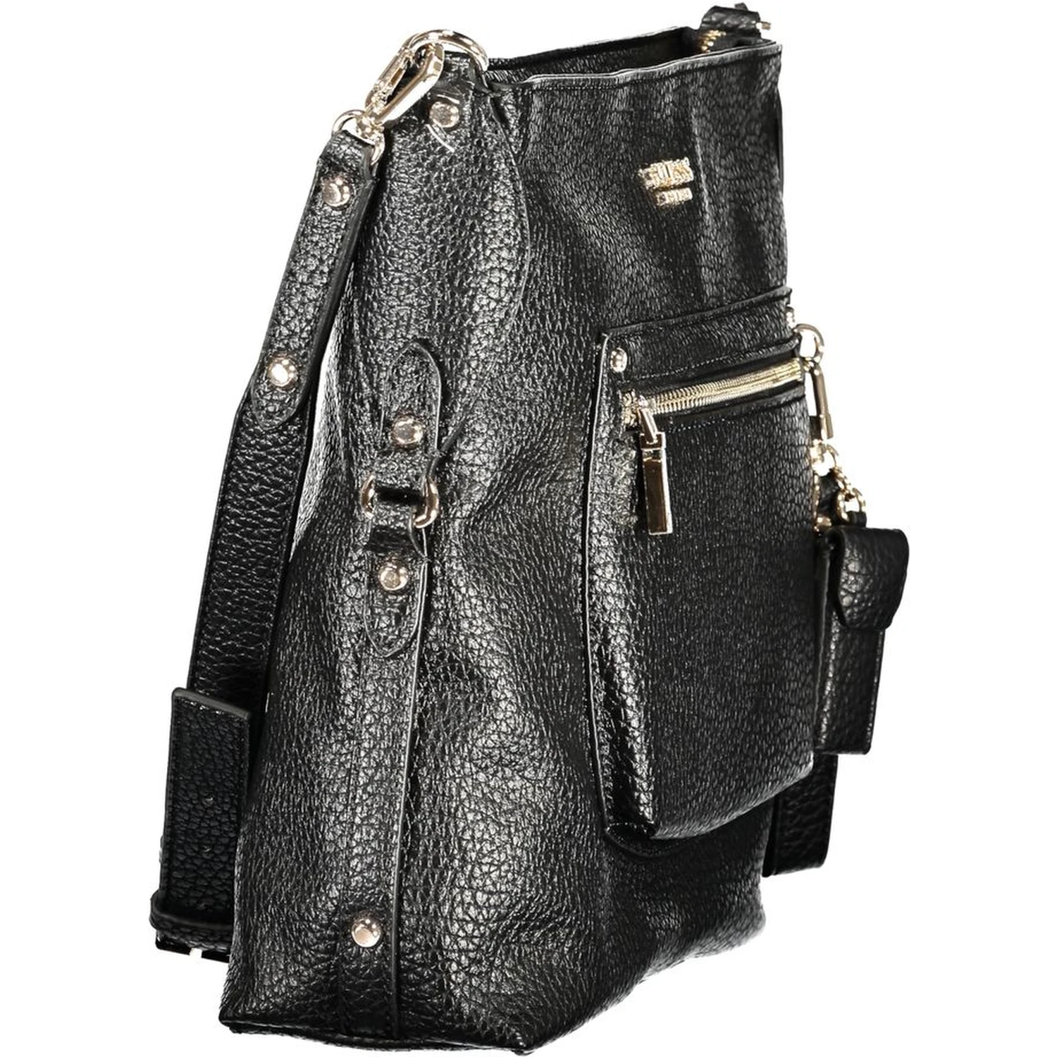 Black Polyurethane Women's Handbag