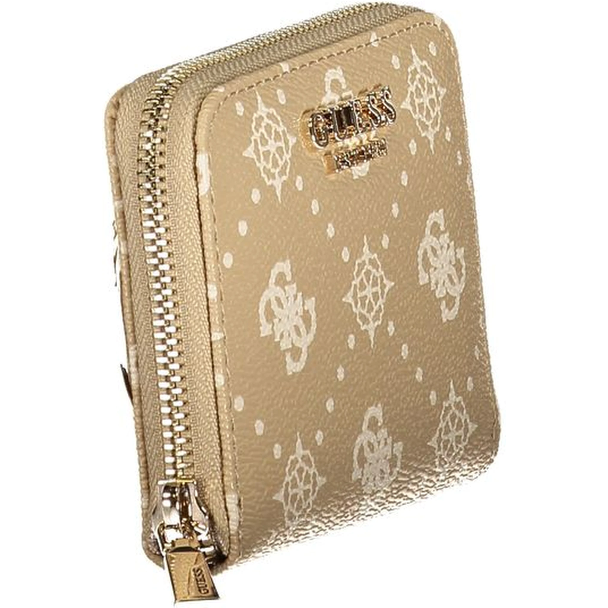 Beige Polyurethane Women Wallet