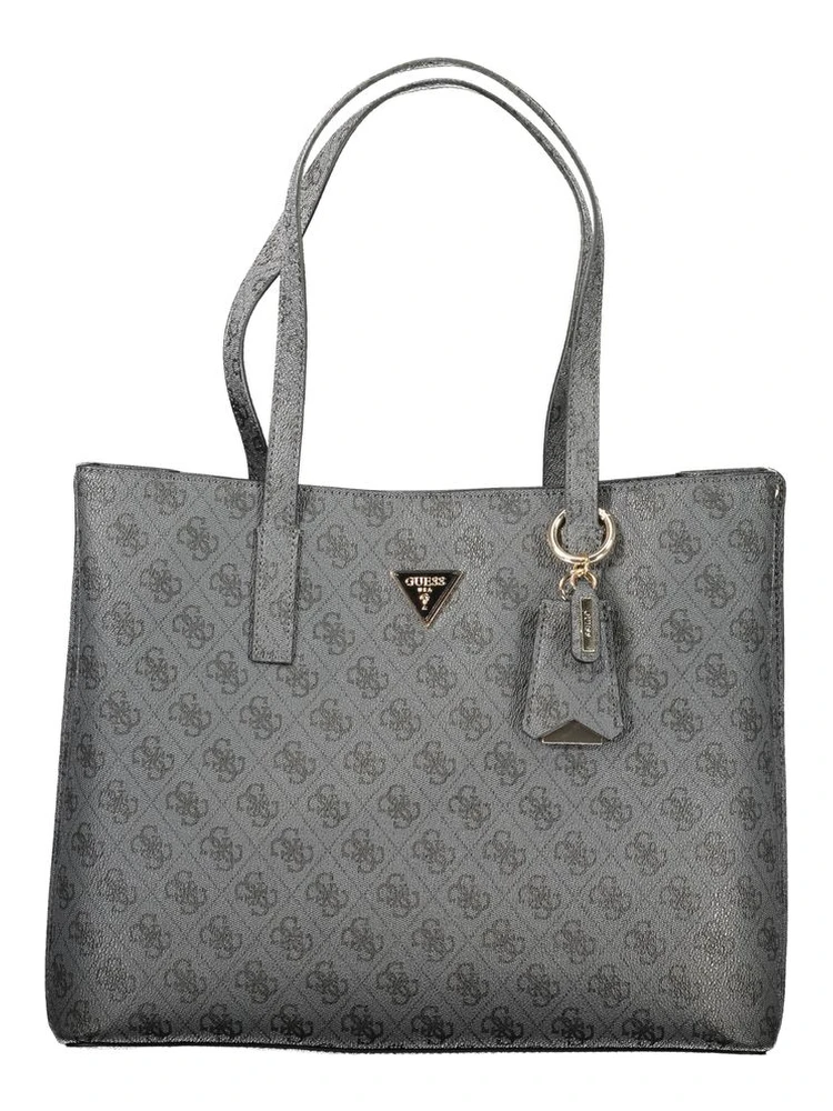 "Nero Poliuretano Women's Handbag"