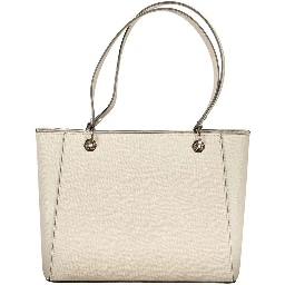 Beige Poliuretano Women Handbag