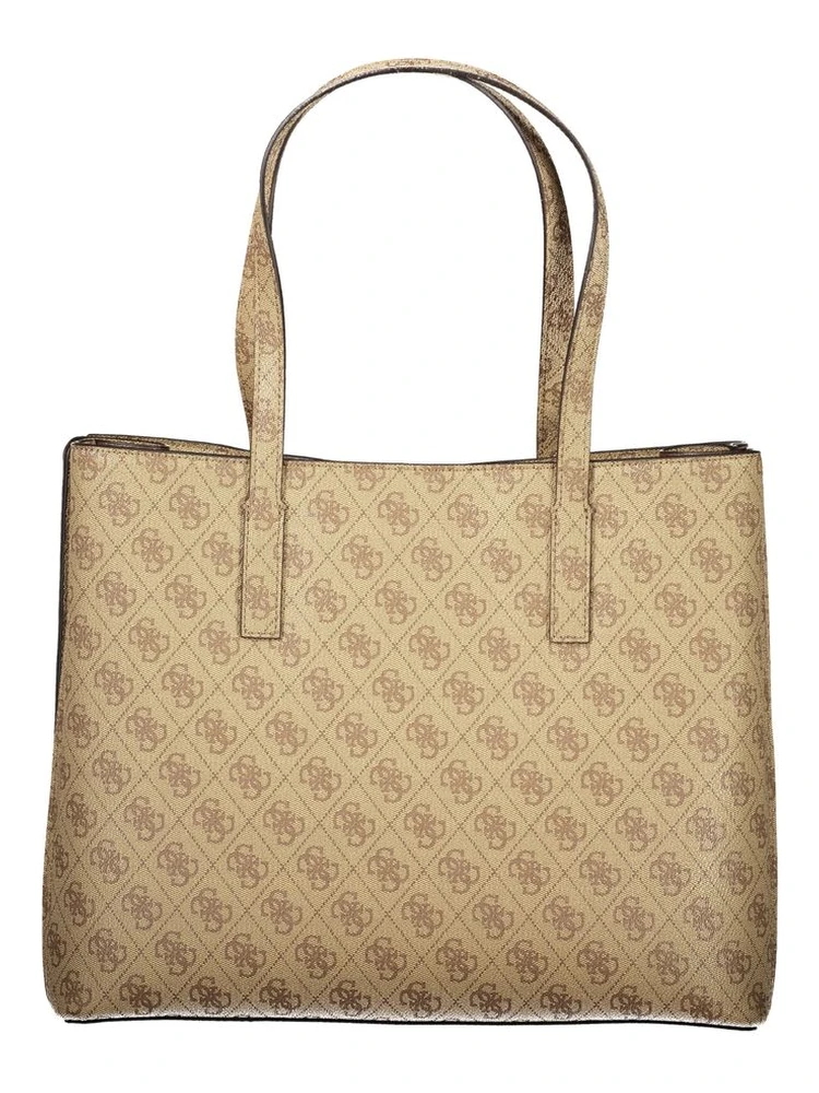 Beige Polyurethane Women Handbag alternative