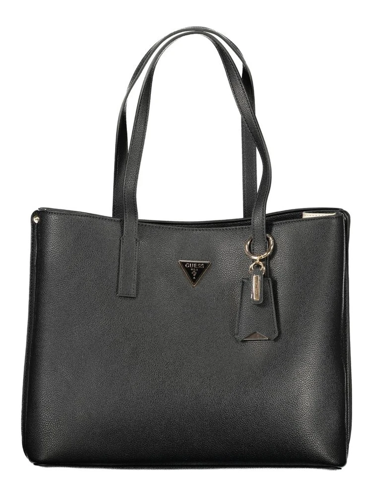 Black Polyurethane Women's Handbag