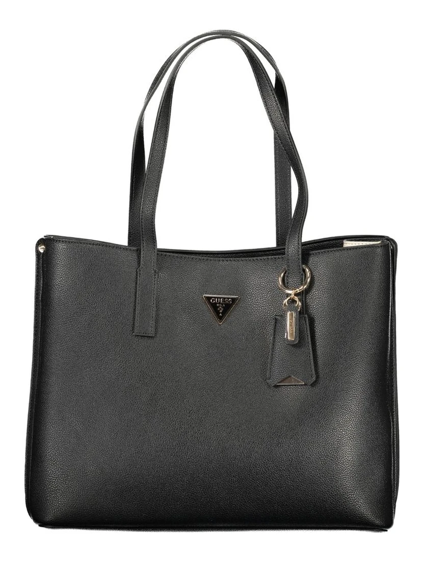 Black Polyurethane Women's Handbag