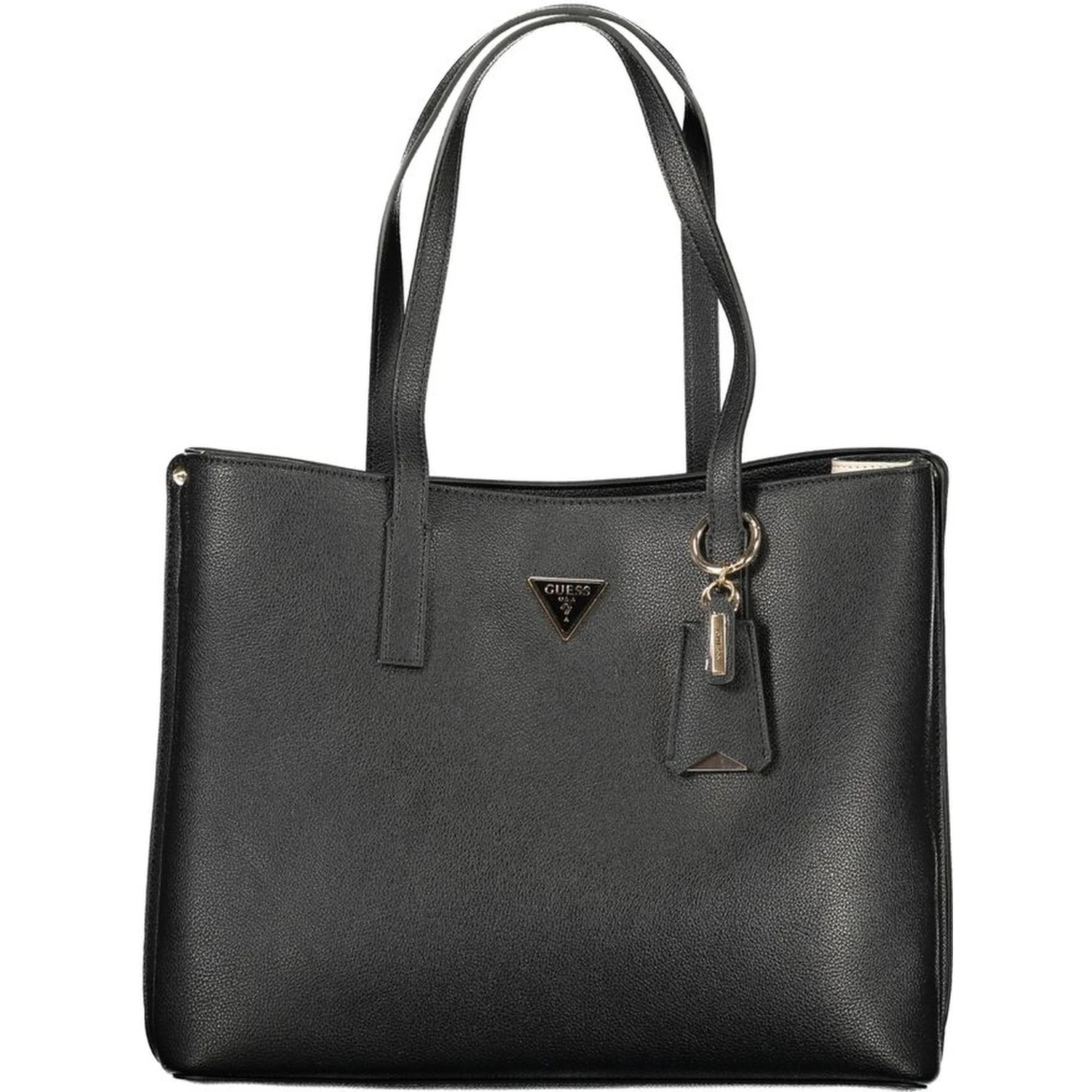 Black Polyurethane Women's Handbag