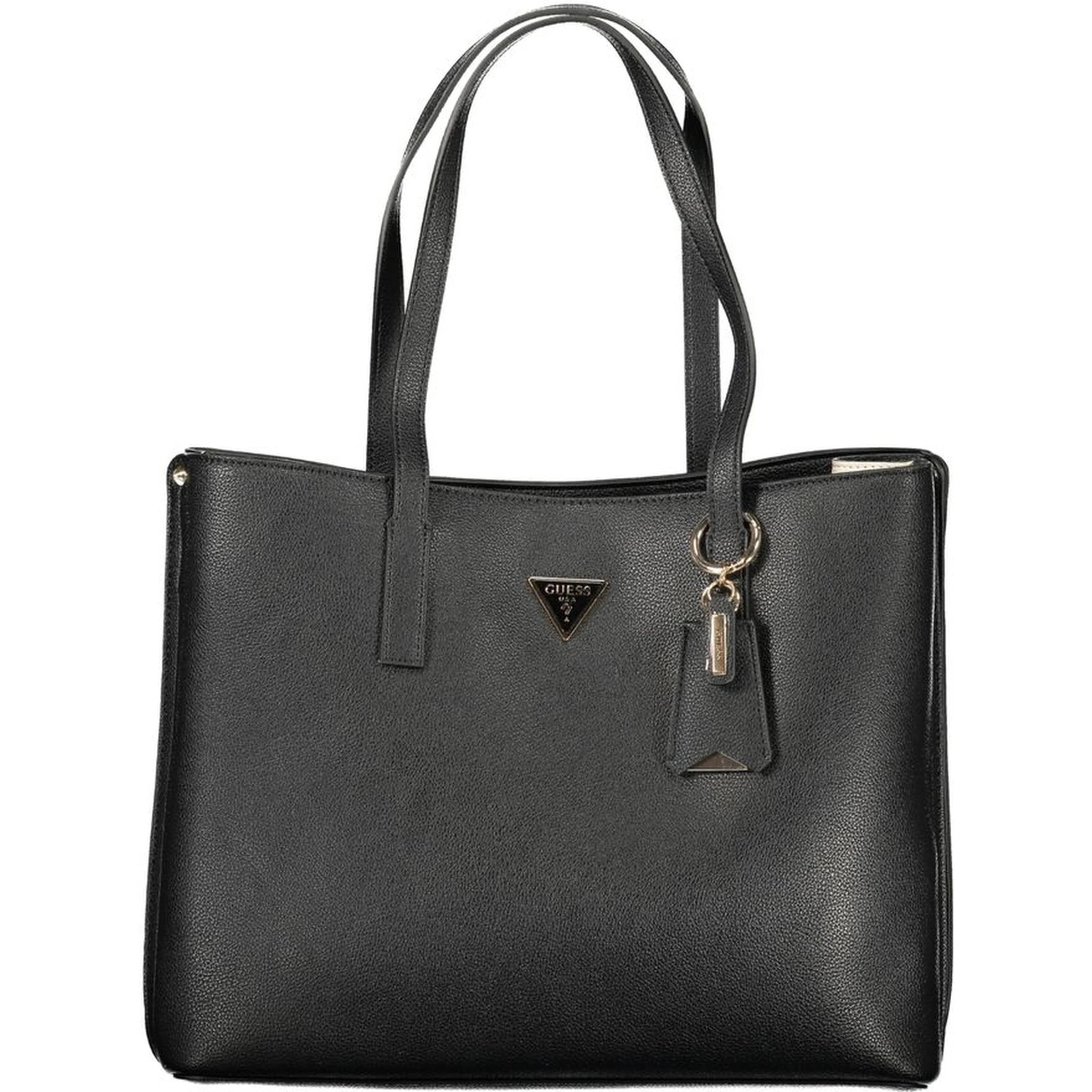 Black Polyurethane Women's Handbag