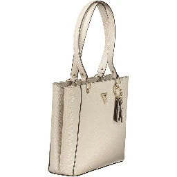 Beige Poliuretano Women Handbag