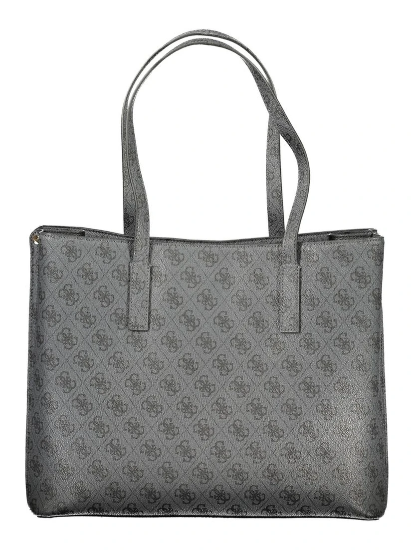 "Nero Poliuretano Women's Handbag"