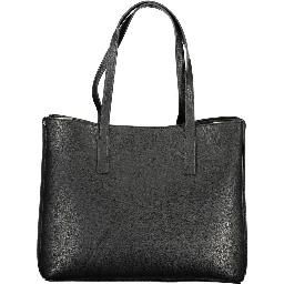 Black Polyurethane Women's Handbag