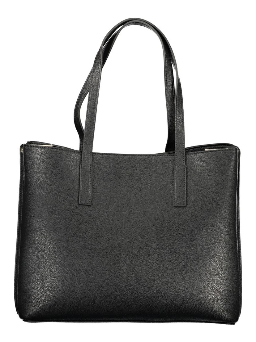 Black Polyurethane Women's Handbag