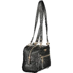 Nero Polyurethane Women Handbag