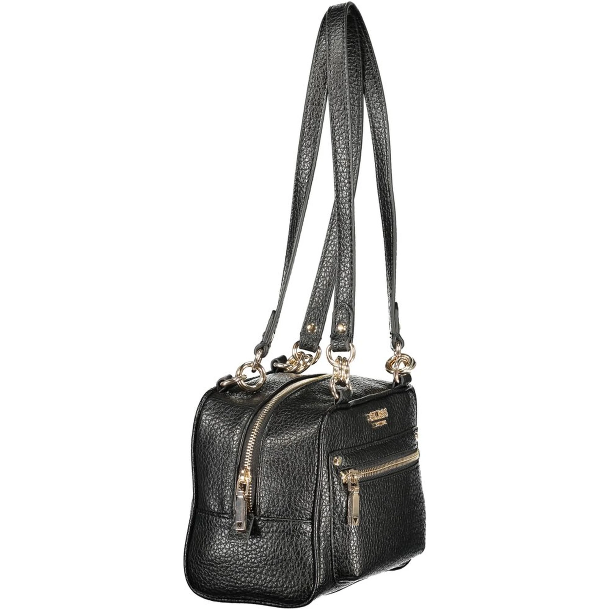 Nero Polyurethane Women Handbag