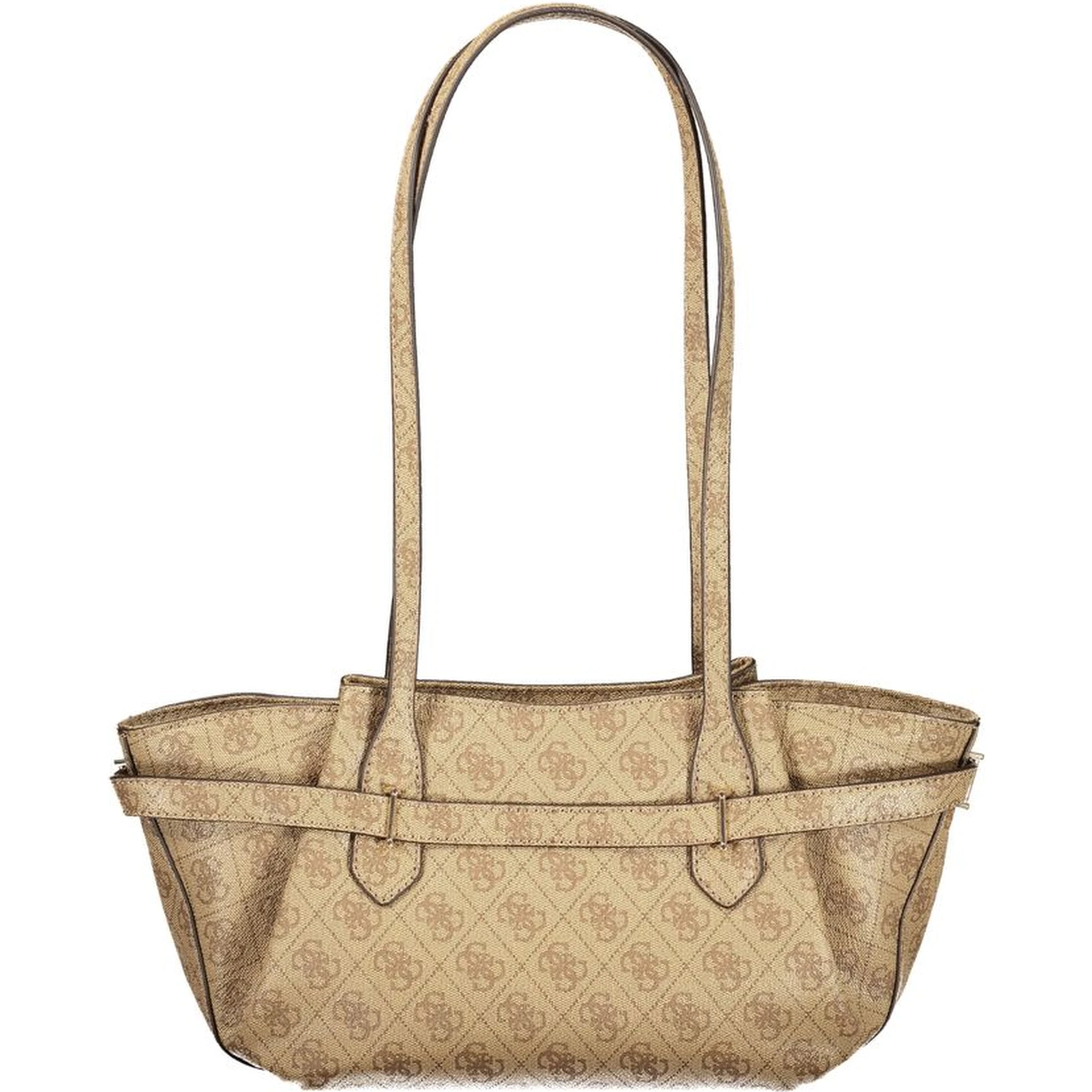 حقيبة يد نسائية من البولي يوريثان البيج