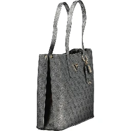 "Nero Poliuretano Women's Handbag"