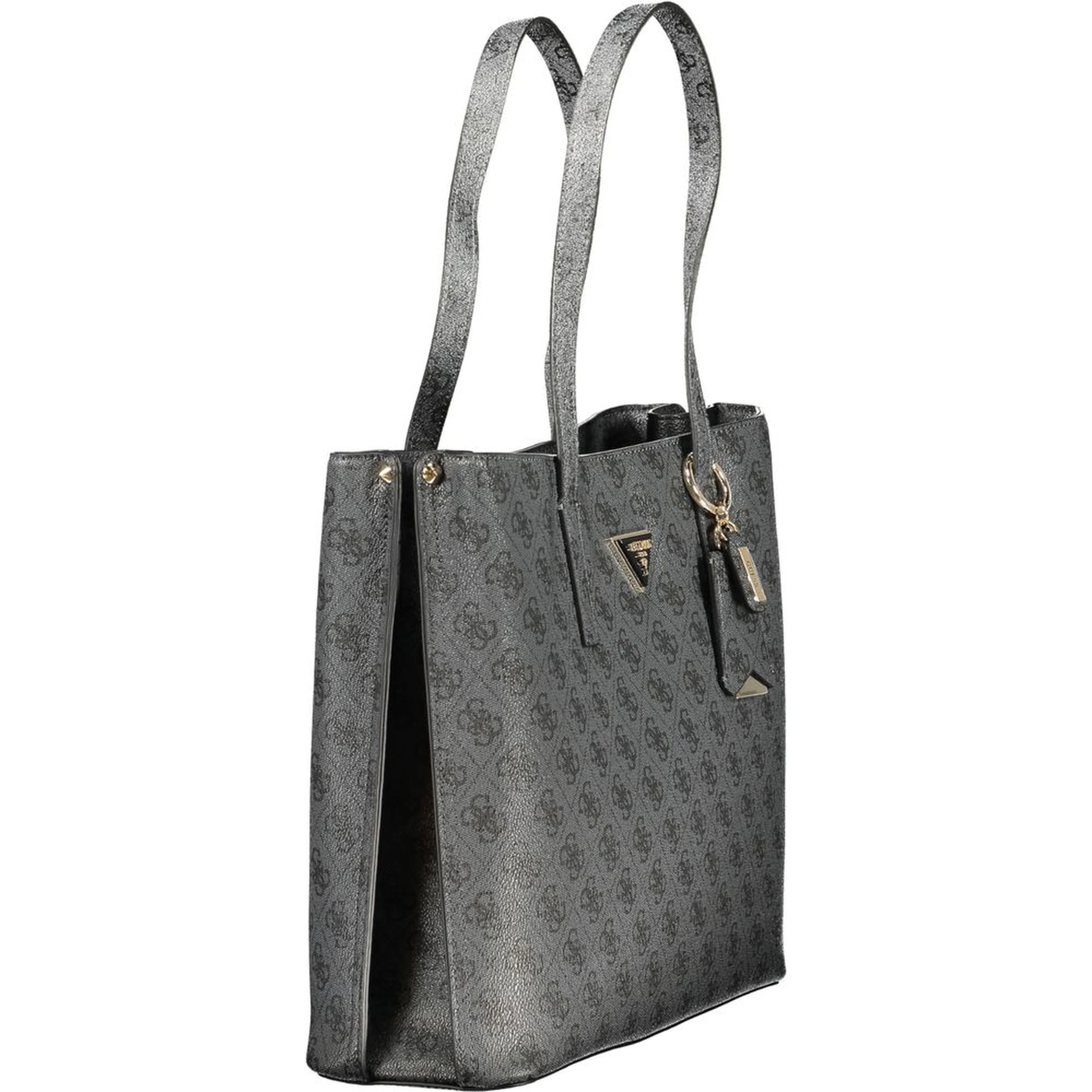 "Nero Poliuretano Women's Handbag"