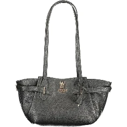 Nero Polyurethane Women Handbag