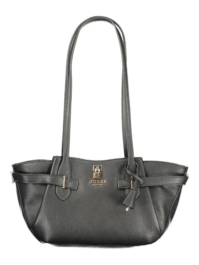 Nero Polyurethane Women Handbag