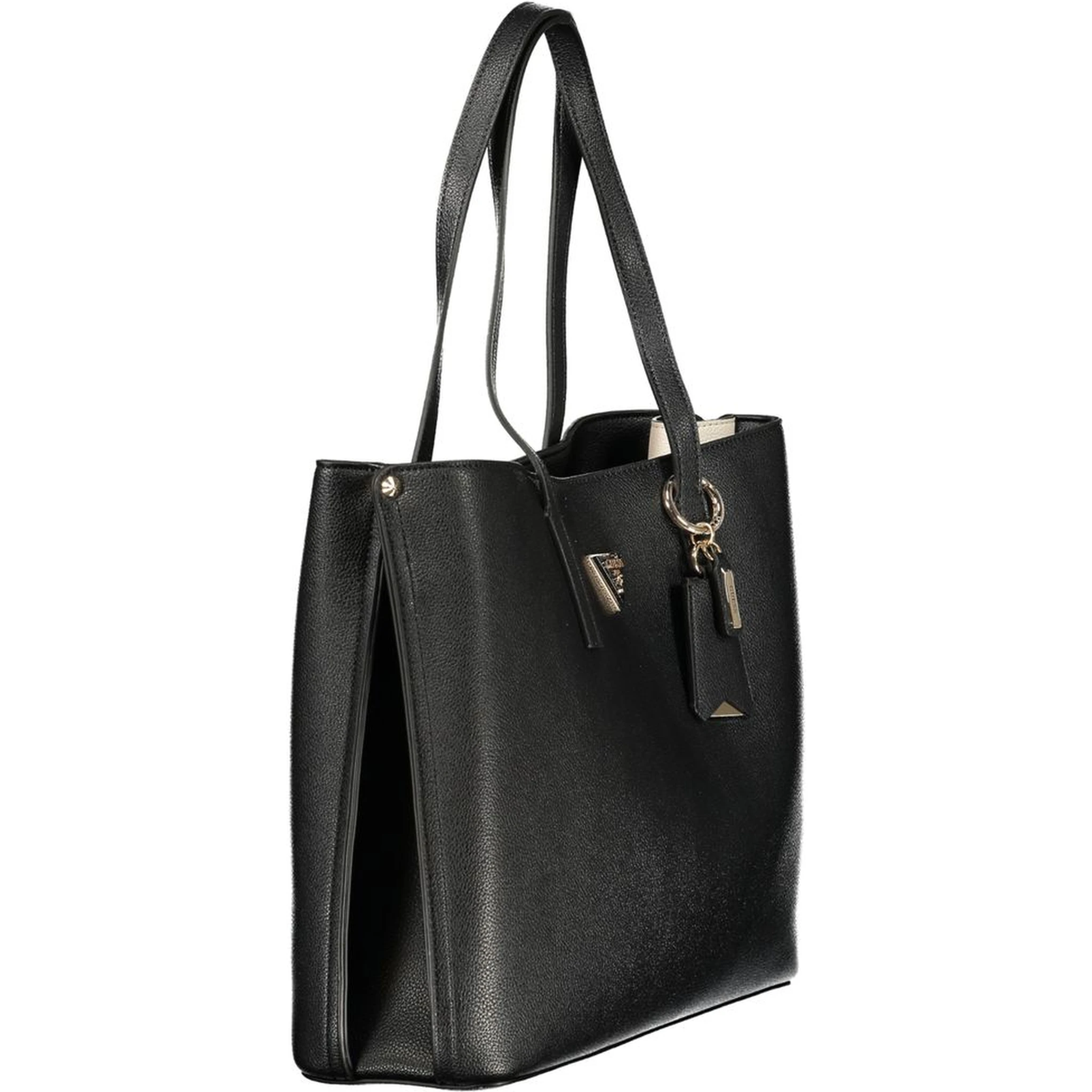 Black Polyurethane Women's Handbag