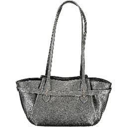 Nero Polyurethane Women Handbag