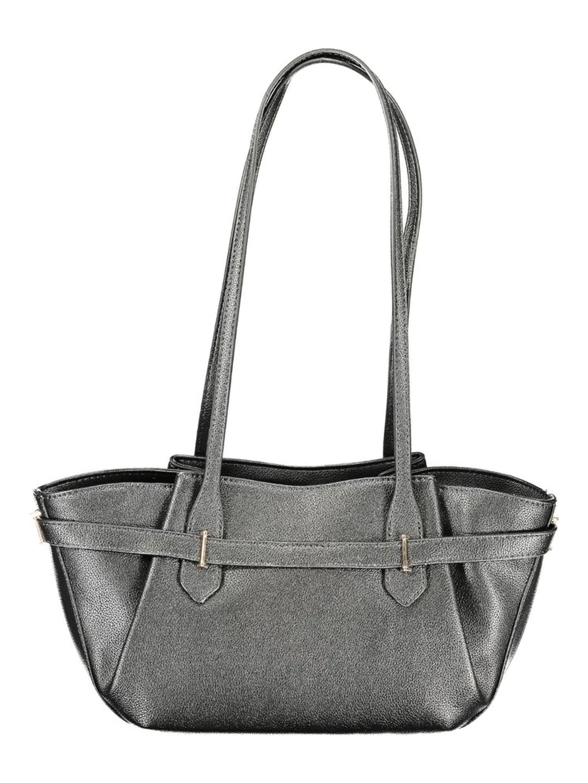 Nero Polyurethane Women Handbag