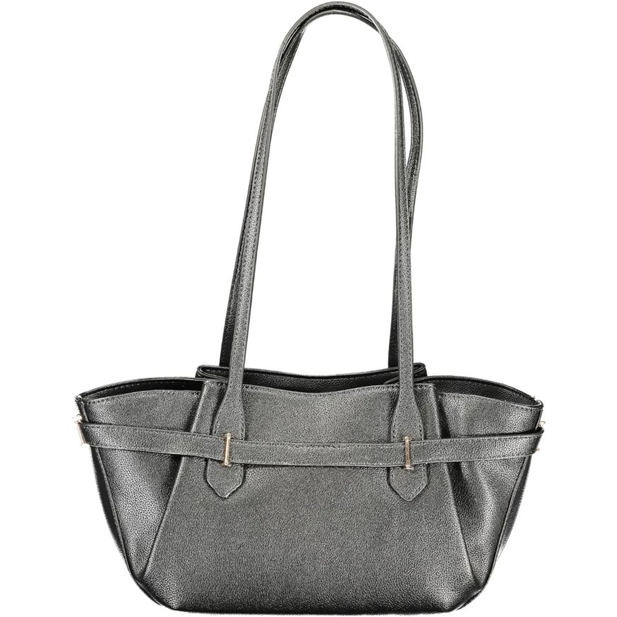 Nero Polyurethane Women Handbag